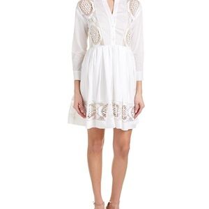 Sandro dress with lace accents